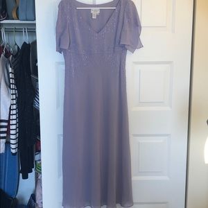 Purple long dress